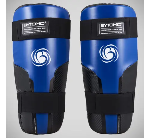 Bytomic Zwart/blauwe Bytomic Performer Carbon Evo scheenbeschermers