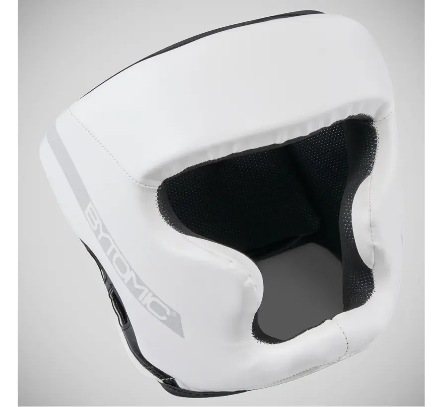 Wit/grijze Bytomic Red Label-hoofdbeschermer voor toernooien