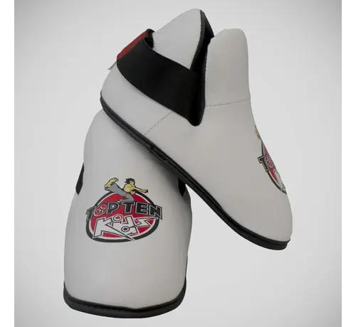 Top Ten Witte Top Ten-kinder voetbeschermers, één maat