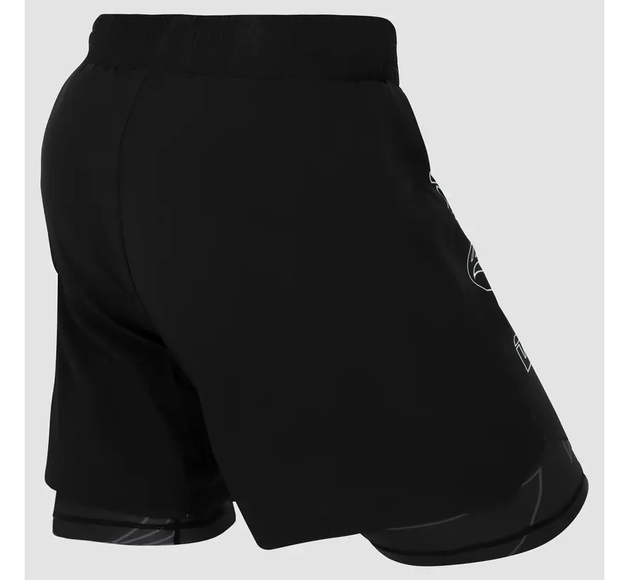 Zwarte Fumetsu Icon dames-vechtshort met dubbele laag