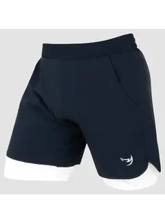 Fumetsu Marineblauw/witte Fumetsu Icon trainingsshort met dubbele laag