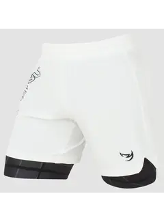 Fumetsu Wit/zwart Fumetsu Icon vechtshort met dubbele laag