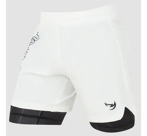 Fumetsu Wit/zwart Fumetsu Icon vechtshort met dubbele laag