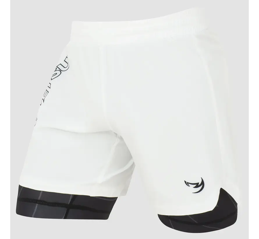 Wit/zwart Fumetsu Icon vechtshort met dubbele laag