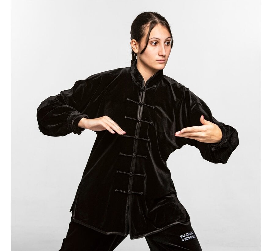 Qïng fluwele Tai Chi Jas