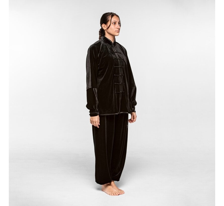 Qïng fluwele Tai Chi Jas