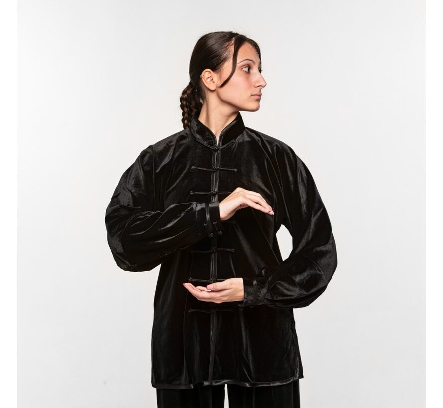 Qïng fluwele Tai Chi Jas