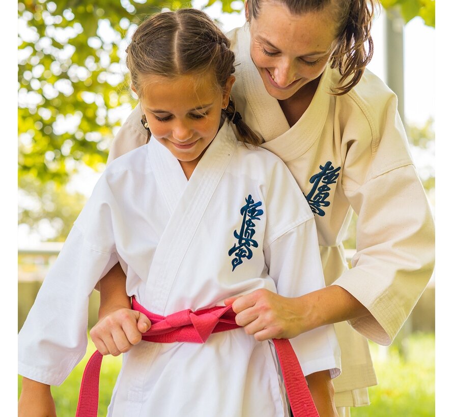 Basic lichtgewicht Kyokushin Karate pak 6,5 oz -100 Cm - OP=OP