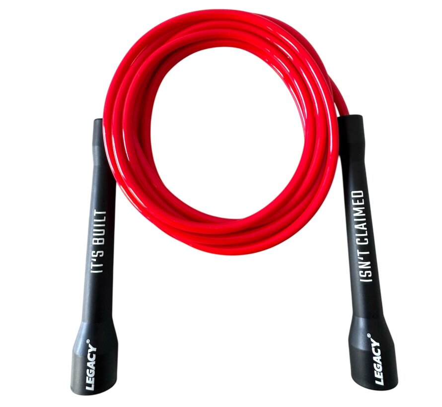 LEGACY PVC-springtouw, plastic handvat, rood