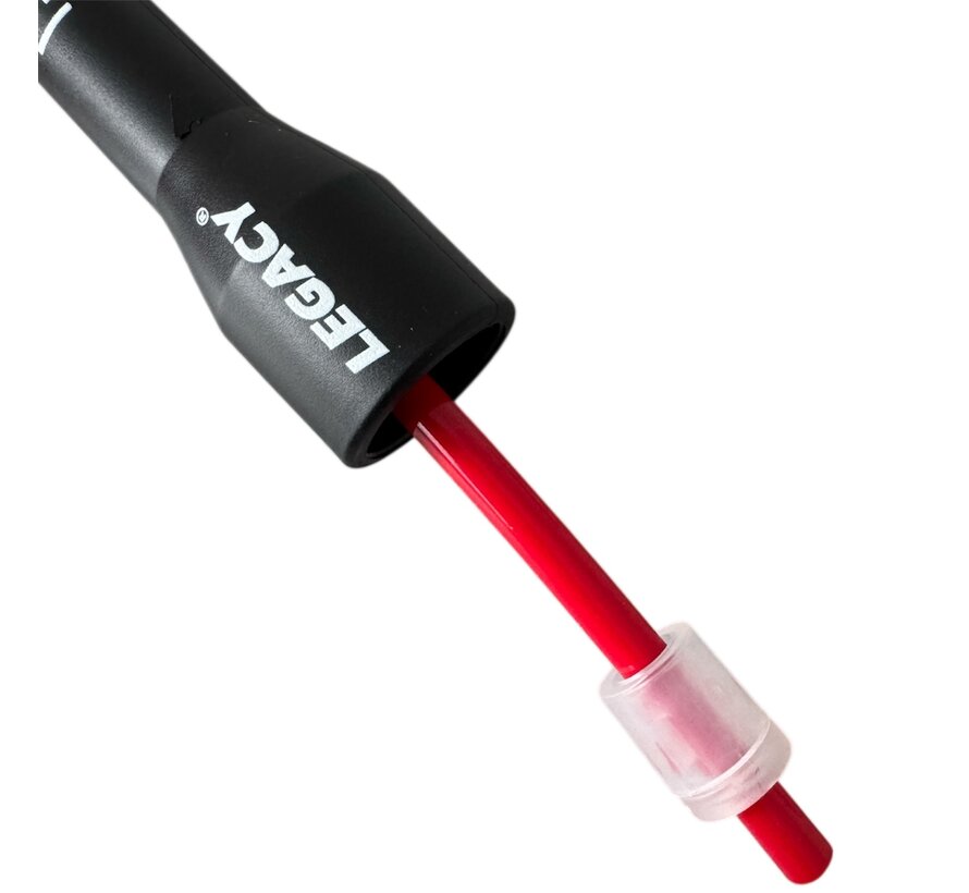LEGACY PVC-springtouw, plastic handvat, rood