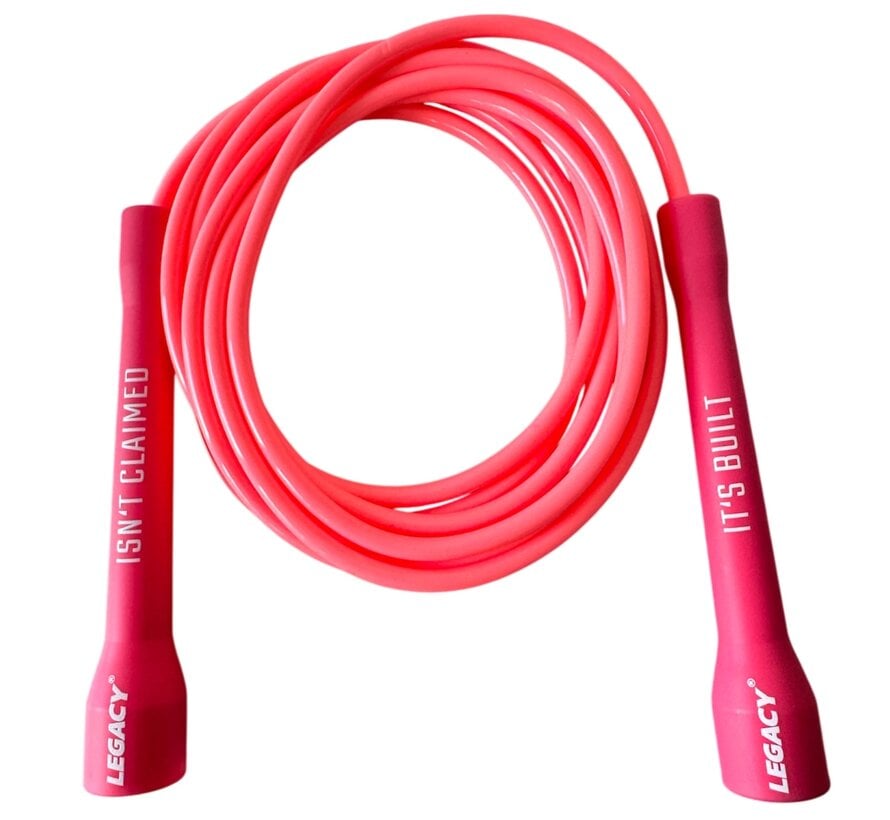 LEGACY PVC-springtouw, plastic handvat, rood