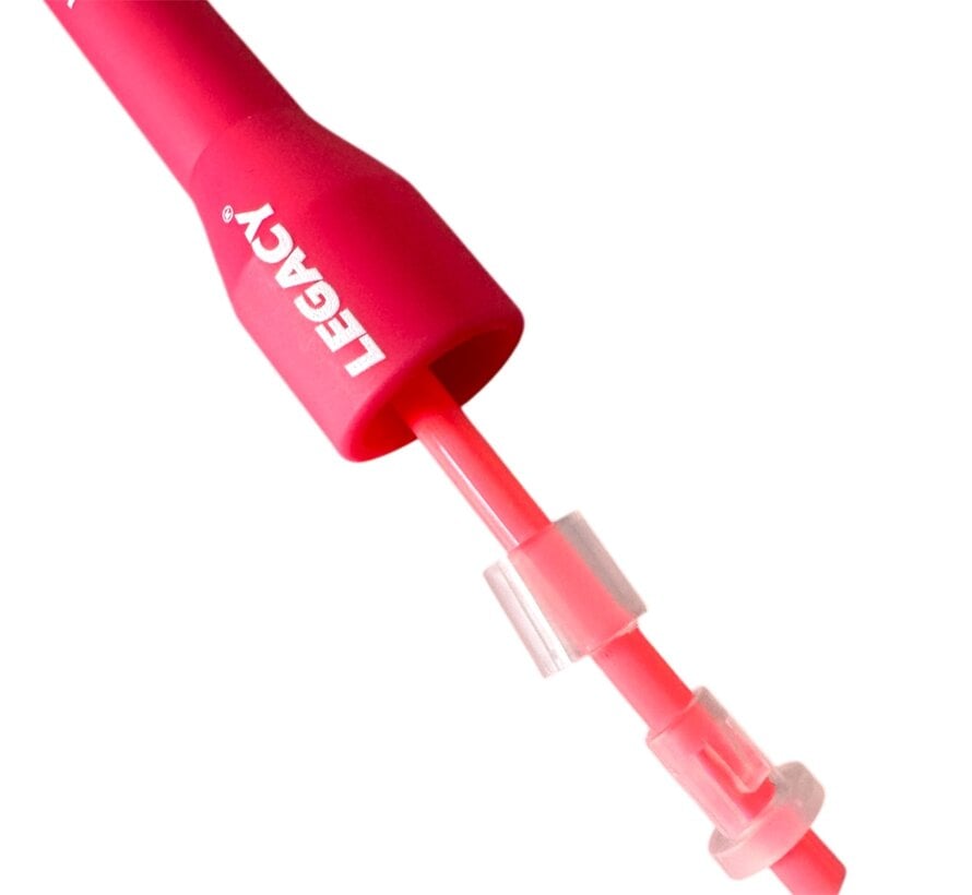 LEGACY PVC-springtouw, plastic handvat, rood