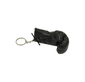 Phoenix sleutelhangers in de vorm van mini-bokshandschoenen, ca. 8 cm, zwart
