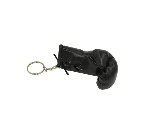 Phoenix sleutelhangers in de vorm van mini-bokshandschoenen, ca. 8 cm, zwart