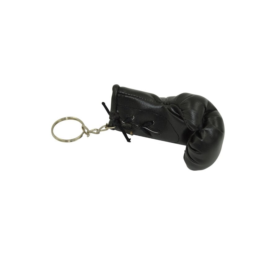 sleutelhangers in de vorm van mini-bokshandschoenen, ca. 8 cm, zwart