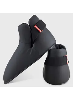 Bytomic Zwart/Zwart Red Label Pointfighter-voetbeschermers - OP=OP - maat XL