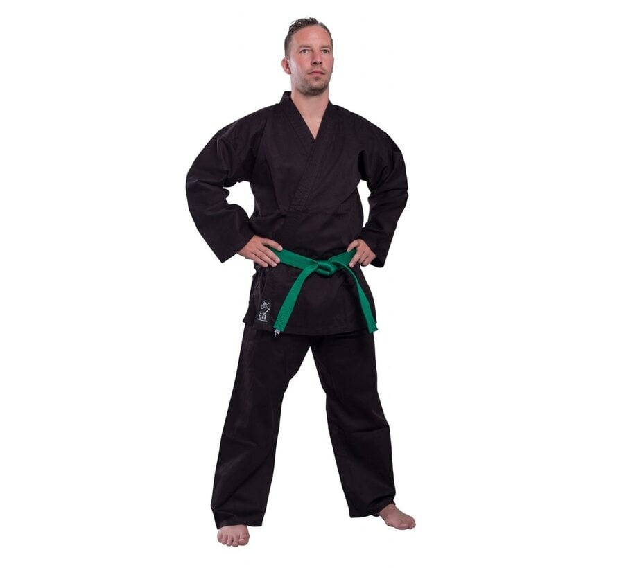 Standaard vechtsport jas zwart - 150 Cm - OP=OP