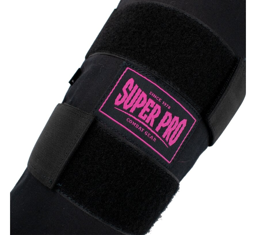 Super Pro Combat Gear Scheenbeschermer, Roze,Zwart -Maat M - OP=OP