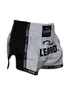 Legend Kickboks broekje Wit/Zwart -Maat M - OP=OP