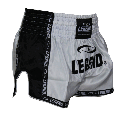 Legend Kickboks broekje Wit/Zwart -Maat M - OP=OP
