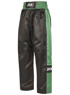 Phoenix PX kickboksbroek TOPFIGHT, zwart-groene - Maat 180 Cm - OP=OP
