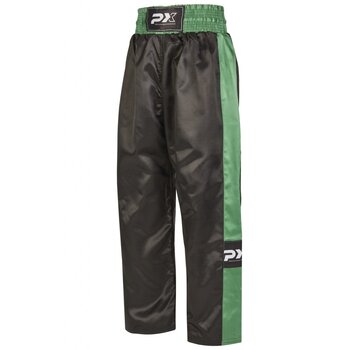 Phoenix PX kickboksbroek TOPFIGHT, zwart-groene - Maat 180 Cm - OP=OP