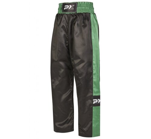 Phoenix PX kickboksbroek TOPFIGHT, zwart-groene - Maat 180 Cm - OP=OP