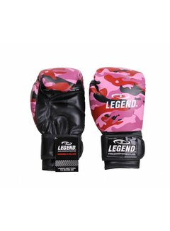 Legend Bokshandschoenen dames Camo Roze Protect en Power - 12 Oz OP=OP