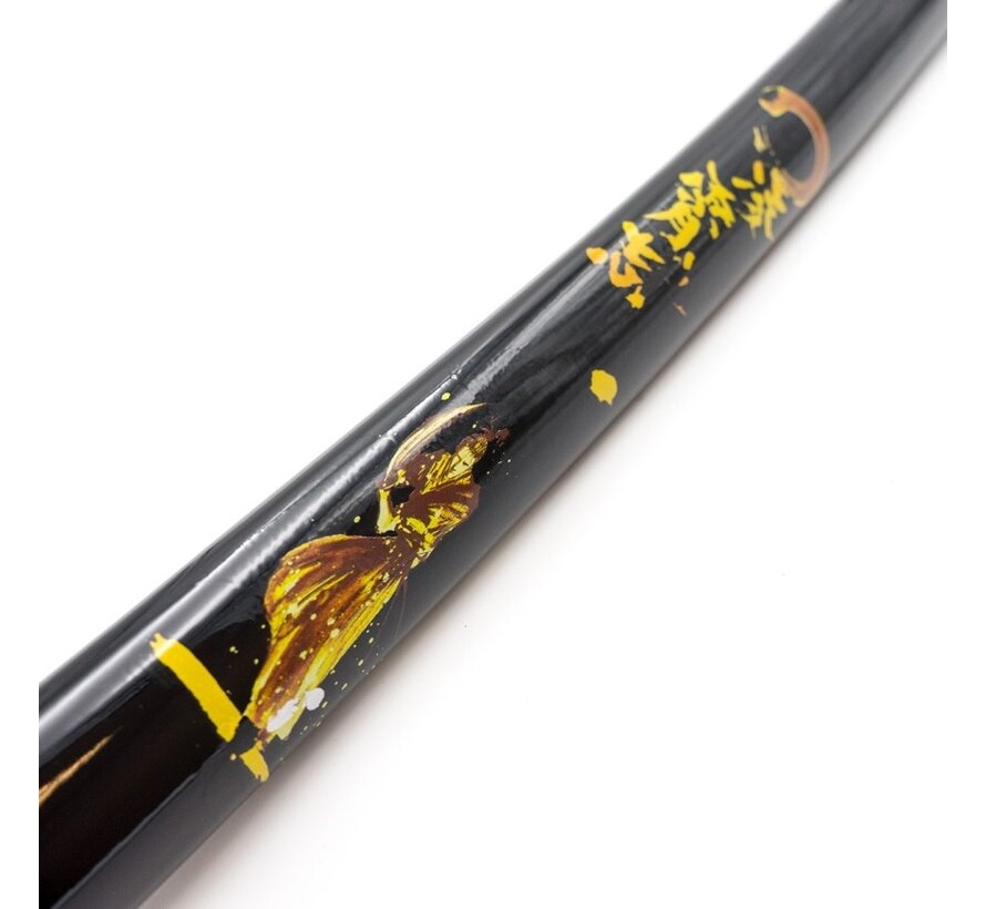 Decoratieve katana zwart bruin