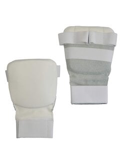 Phoenix Karate handbeschermers leder, wit - Maat M - OP=OP