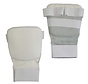 Karate handbeschermers leder, wit - Maat M - OP=OP