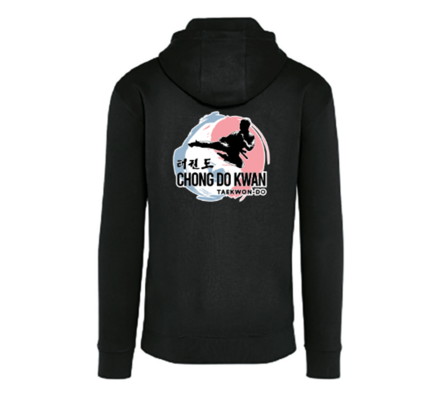Taekwon-Do Chong Do Kwan Hoodie zwart - Maat 140 / 9 a 10 jaar