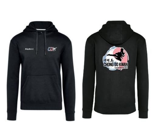 Taekwon-Do Chong Do Kwan Hoodie zwart - Maat 140 / 9 a 10 jaar