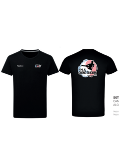 Taekwon-Do Chong Do Kwan T-shirt zwart - Maat 116 5a6 jaar