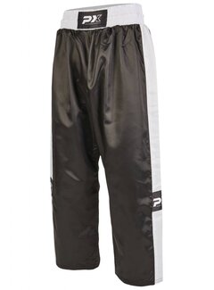 Phoenix PX satijn broek TOPFIGHT, zwart-wit - Maat 160 Cm - OP=OP