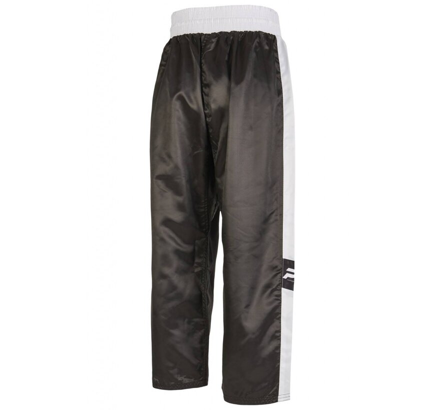 PX satijn broek TOPFIGHT, zwart-wit - Maat 160 Cm - OP=OP