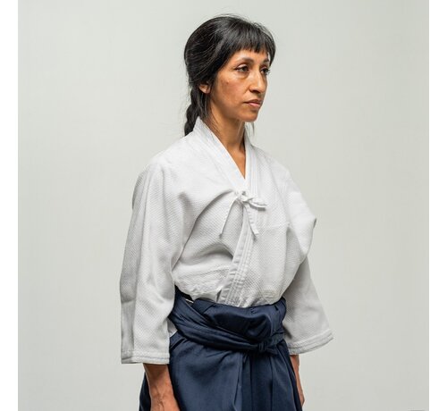 FUJIMAE Training Aikido dames jas - 150 Cm - OP=OP