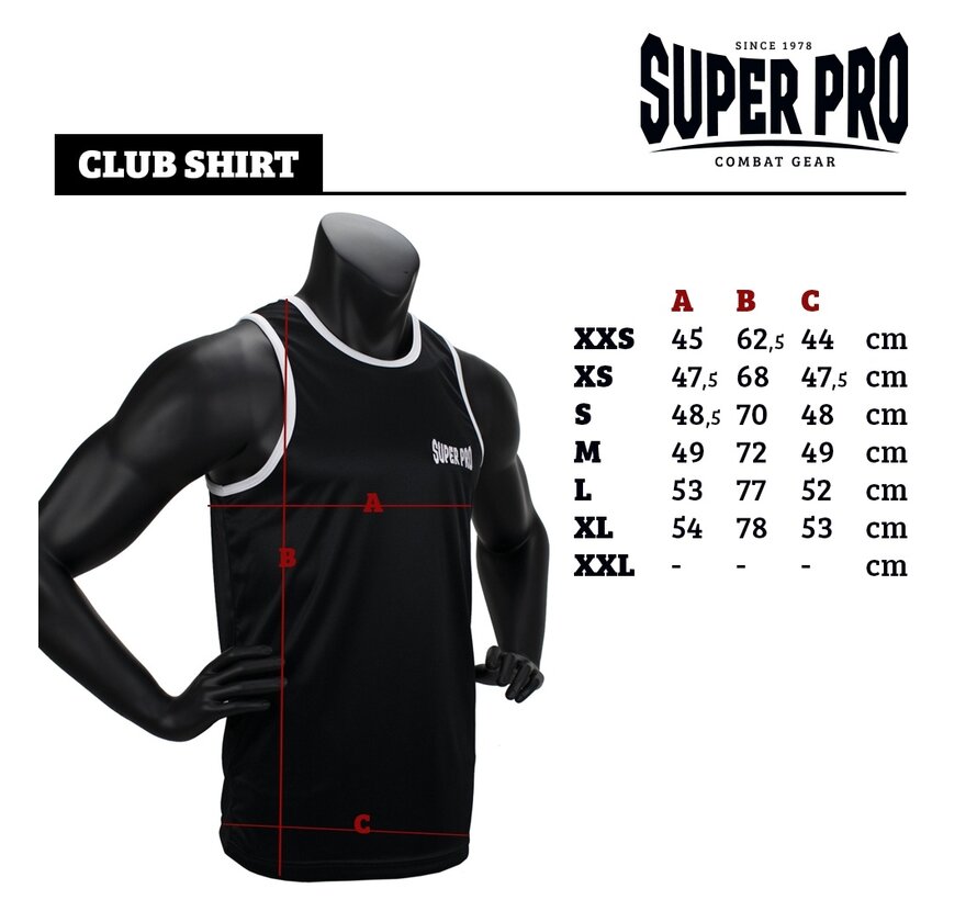 Super Pro Combat Gear Club, Zwart,Wit - Maat M - OP=OP