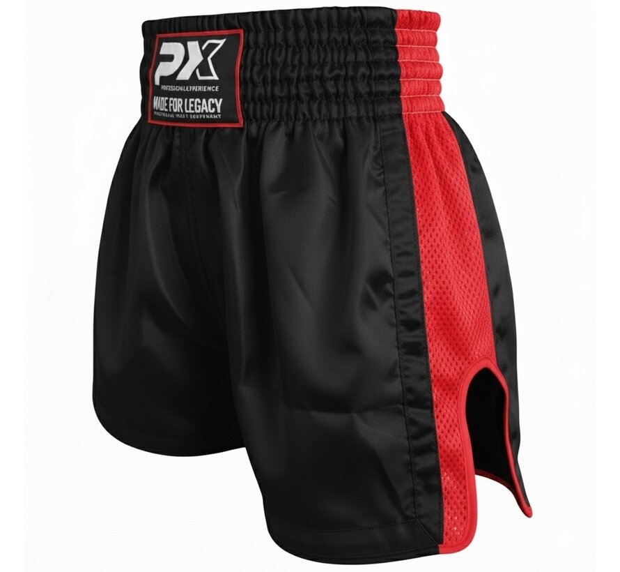 PX Legacy Thai Shorts - Mesh, Zwart-Rood