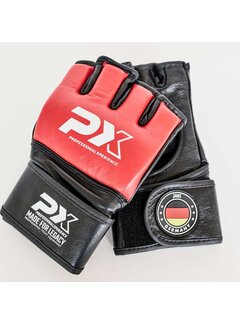 Phoenix PX MMA Handschoenen van Leer - Zwart-Rood