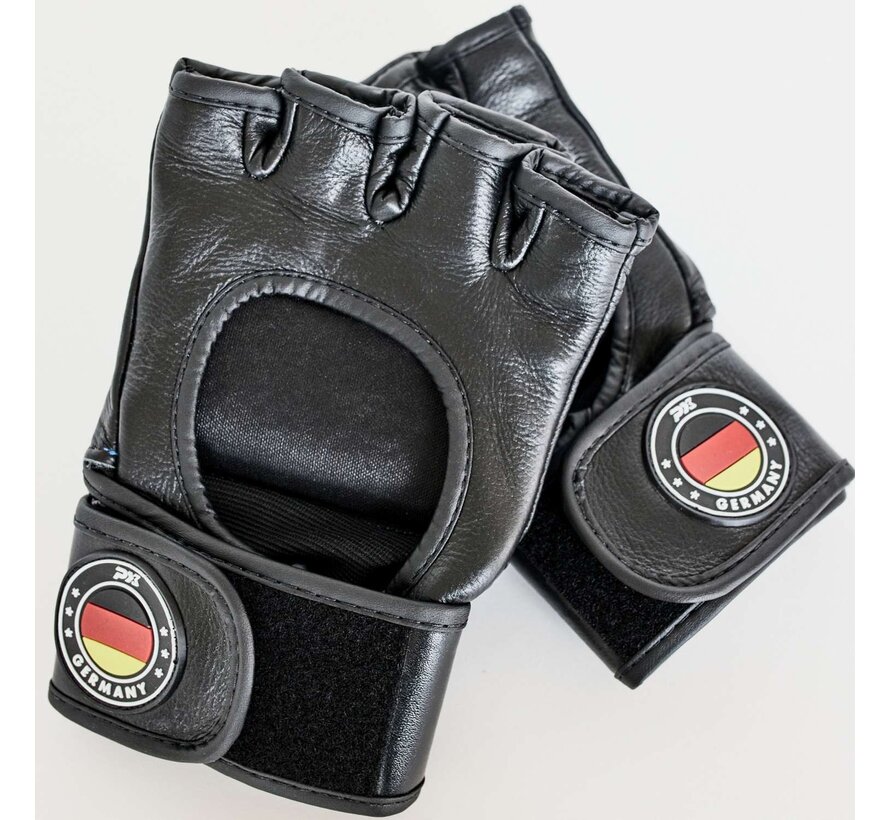 PX MMA Handschoenen van Leer - Zwart-Rood