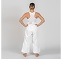 Budokan Excellence Kata Karate broek - Maat: 4 - 170 (Kleur: Wit) OP=OP