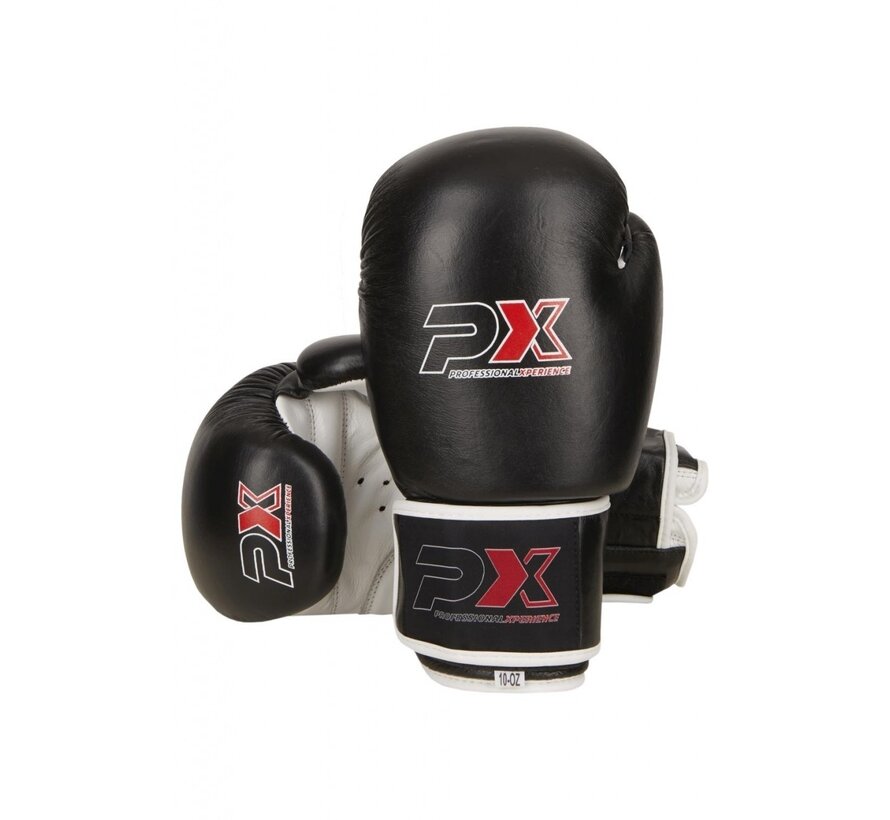 Bokshandschoenen, echt koeleder, zwart - 10 Oz OP=OP