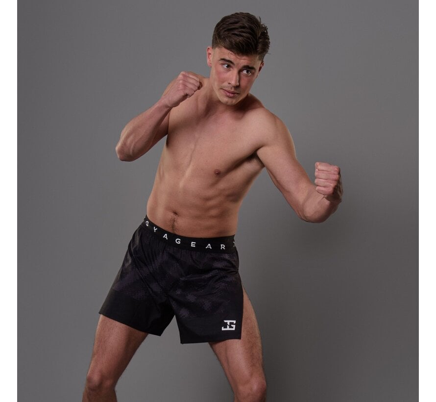 Joyagear Elite High Split MMA Short Zwart