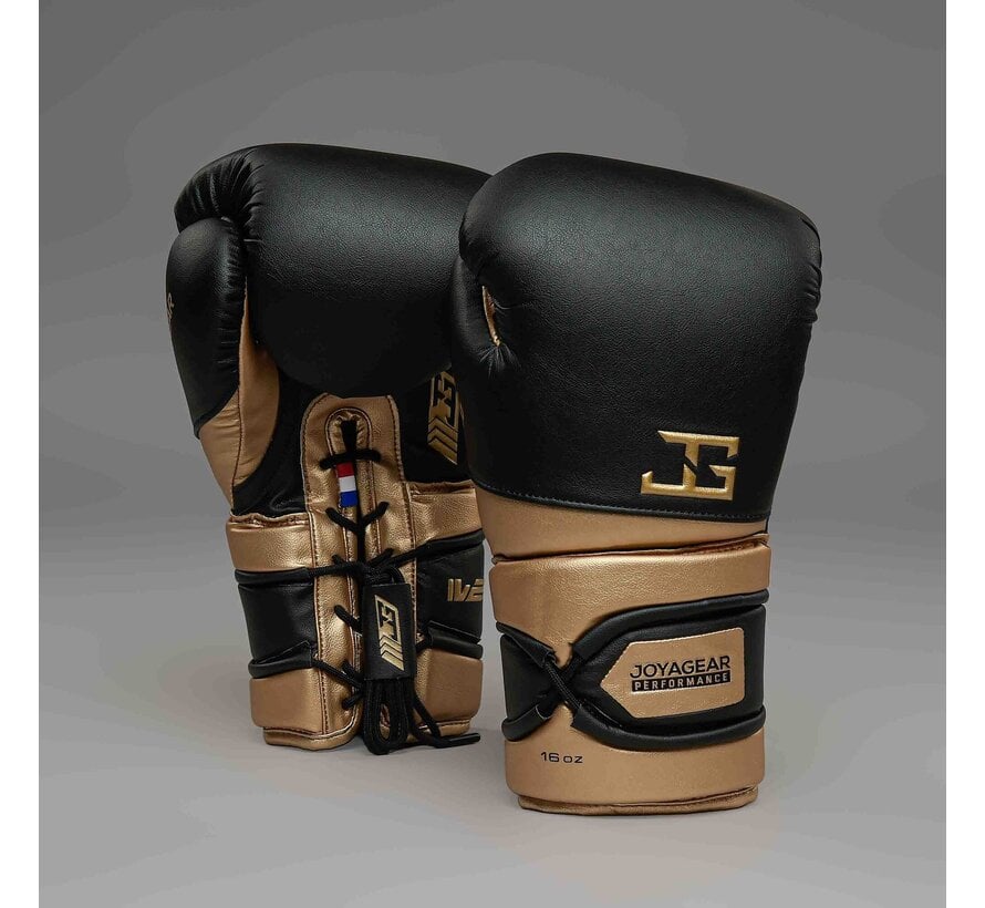 Joyagear Performance V2 Laces Boxing Gloves Black/Gold