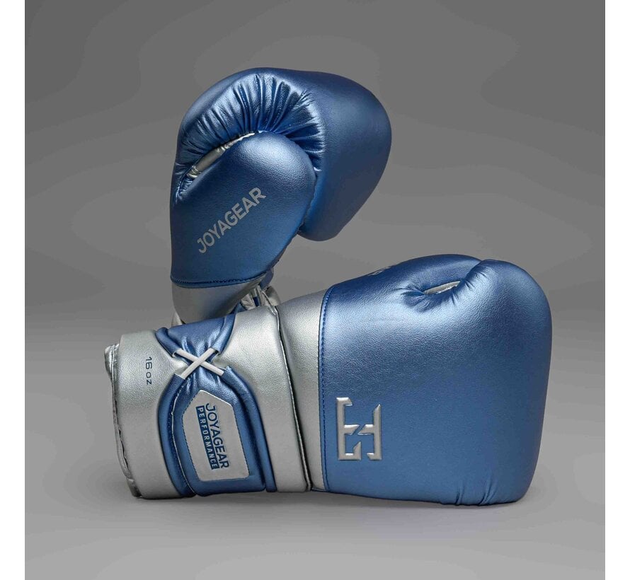 Joyagear Performance V2 Laces Boxing Gloves Blauw/Zilver