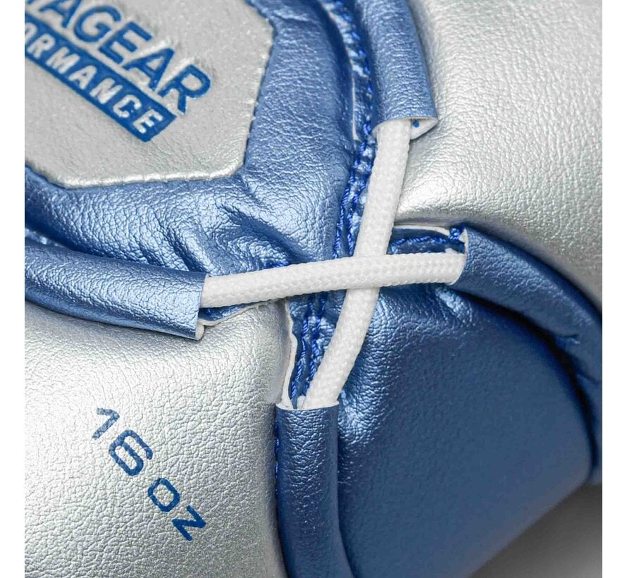 Joyagear Performance V2 Laces Boxing Gloves Blauw/Zilver