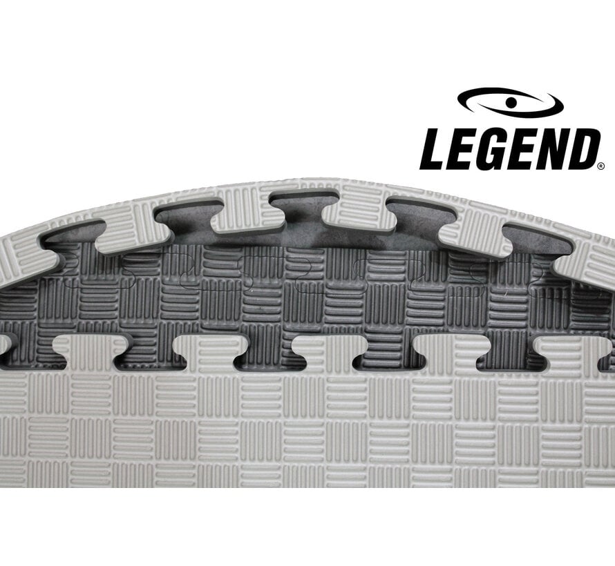 Legend Sports Legend Puzzelmat sport 3CM Zwart/Grijs