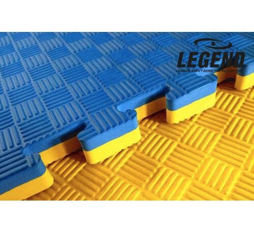 Legend Legend Legend Puzzelmat sport 2CM Blauw/Geel