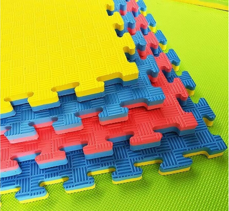 Legend Legend Puzzelmat sport 2CM Blauw/Geel